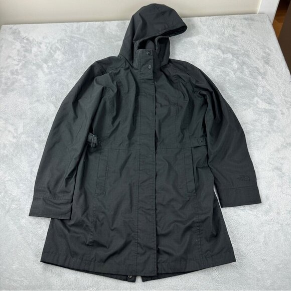 The North Face Hyvent Black Windbreaker Women's Size Large Windproof Waterproof - Picture 1 of 15